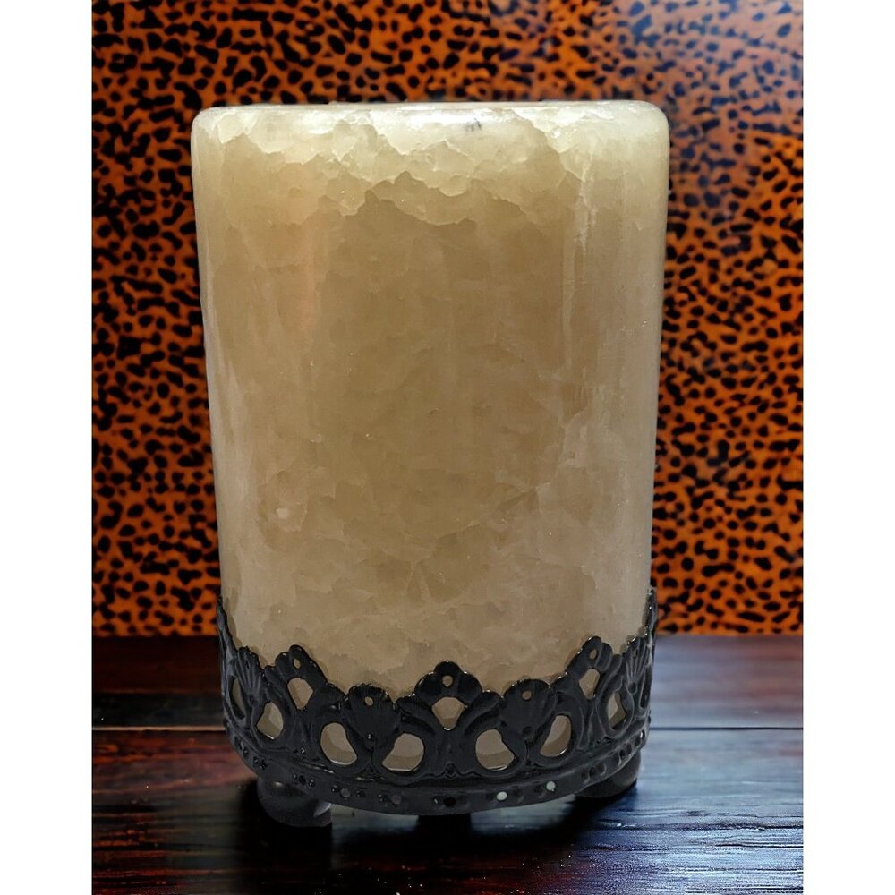 Alabaster Footed Candle Holder